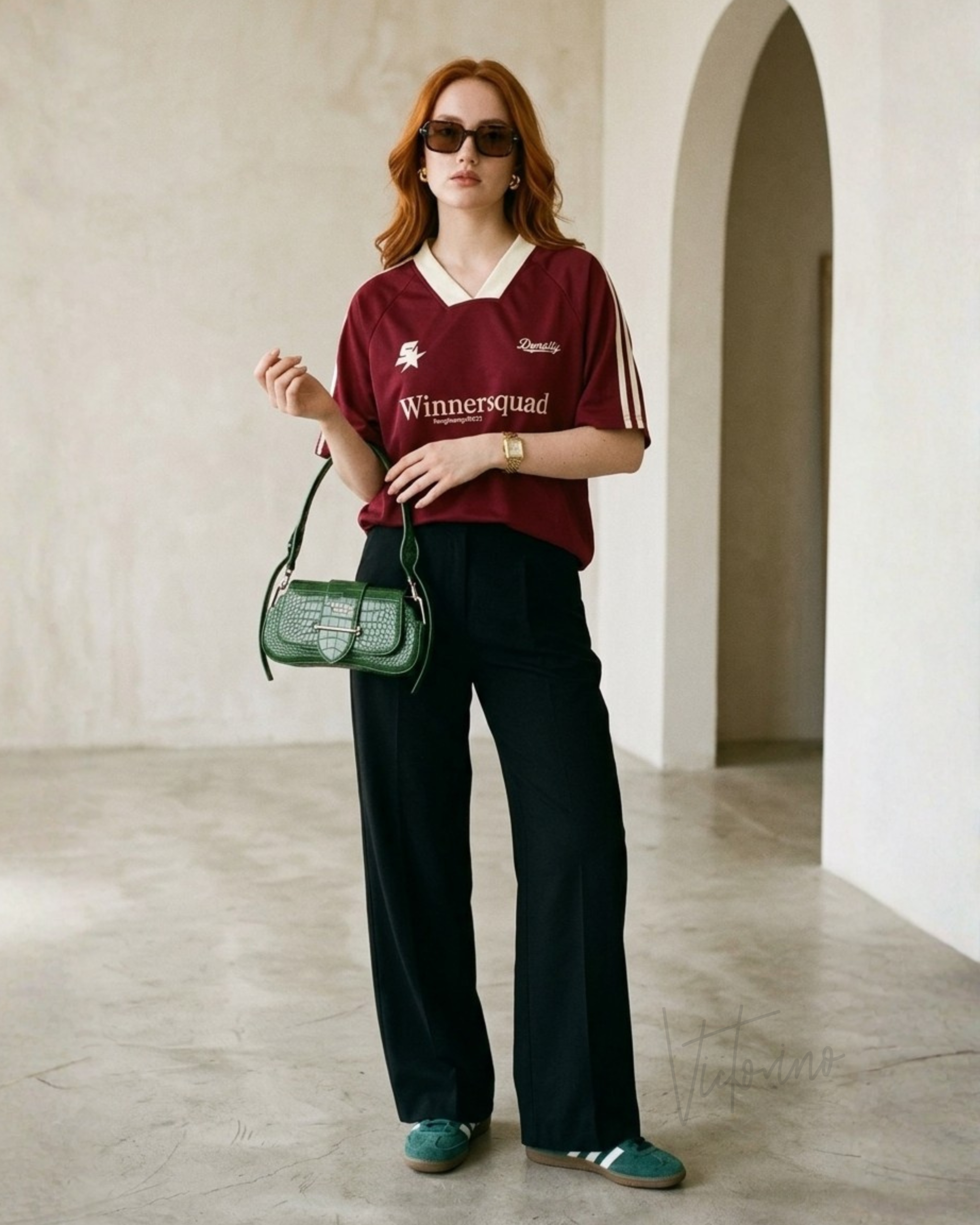 The Art of the “Unlikely Match”: Burgundy, Green, and the New Sporty-Chic